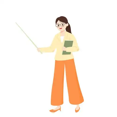 卡通女性老师人物上课元素gif动态图老师元素[gif]gif下载 - 觅知网