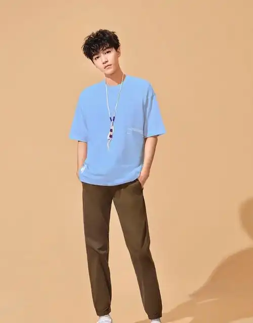 itchocoolate王俊凯同款短袖t恤男夏季新品多色1052ppl淡紫色m