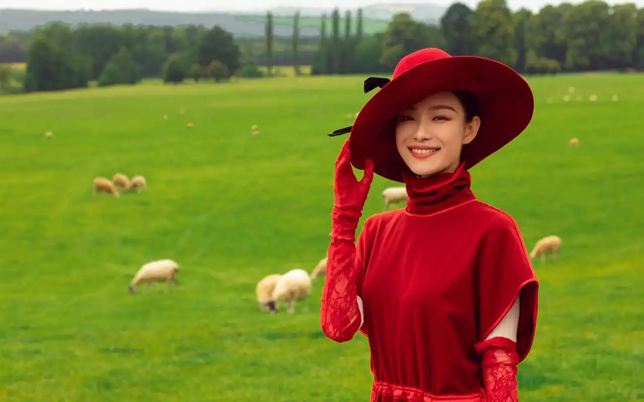 倪妮摩登复古写真,勾起红唇洋溢着熟女范儿!