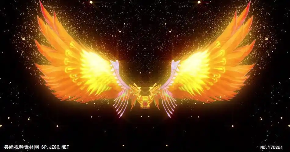 翅膀款y5328金色翅膀 led视频素材库视频素材 动感背景视频素材