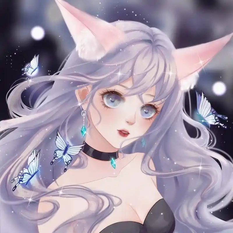 高贵紫色系动漫闺蜜头像!(1)