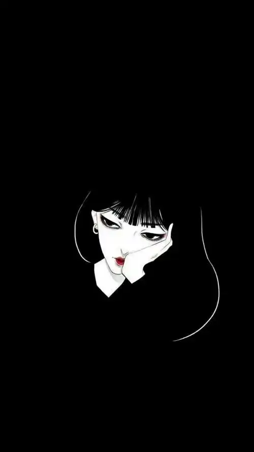 黑色系):向往温柔向_手机壁纸_动漫卡通手机壁纸_我要个性网