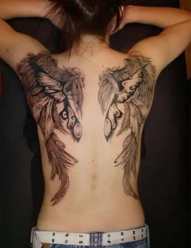 多款帅气的天使翅膀纹身图案