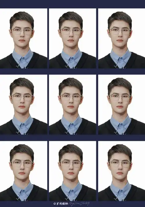 王一博白衬衫证件照##王一博毕业礼宣传片