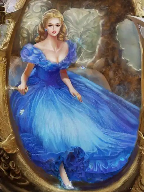 迪士尼公主##灰姑娘##长发公主##复古风