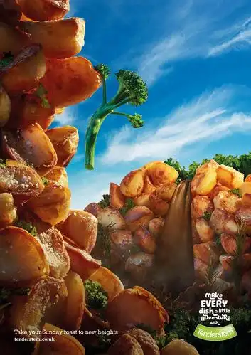 英国tenderstem食品平面广告设计 - 设计在线