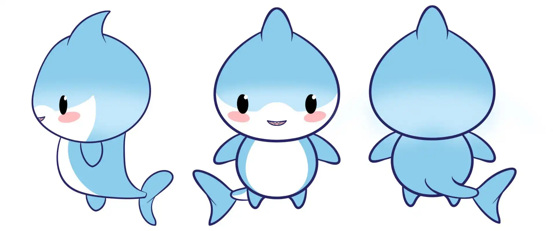 卡通动漫形象设计|小萌鲨