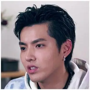 kris吴亦凡中国新说唱同款 简约五环耳环 潮流男女耳钉镶钻嘻哈时尚