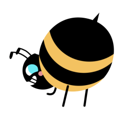 原创蜜蜂gif动画.