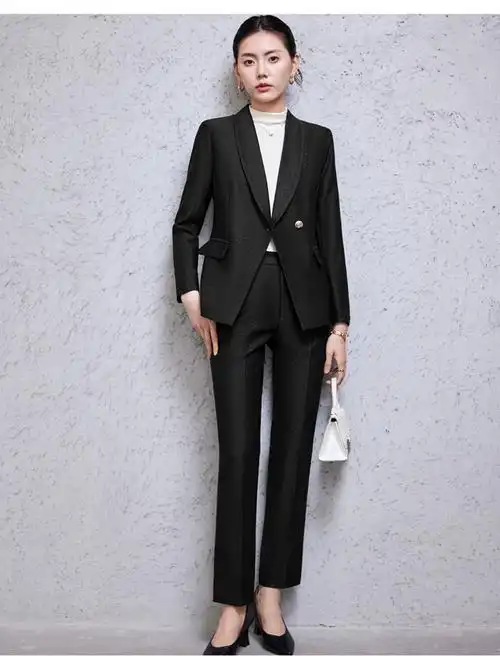 设计感高端职业西装外套女2024新款通勤职业正装工作服西服套装秋