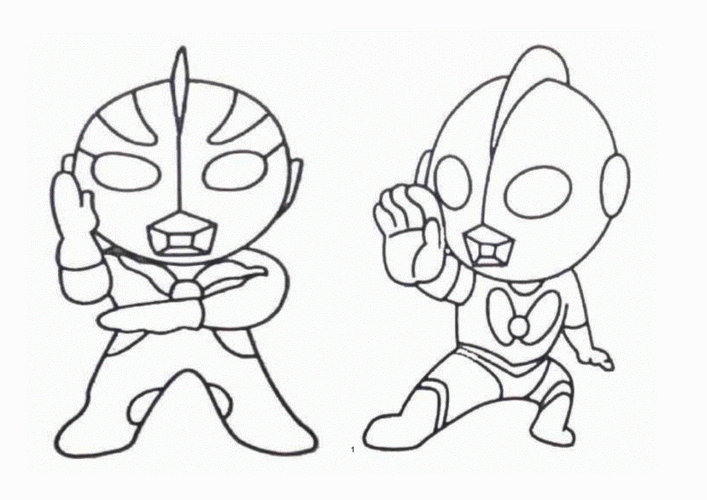 奥特曼填色画奥特曼填色画可打印