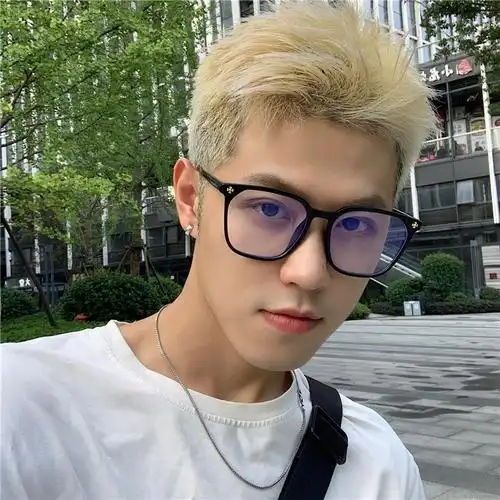 镜瘦显平光近视方框韩大防脸胖日系黑色版配男潮素颜边粗蓝光眼镜