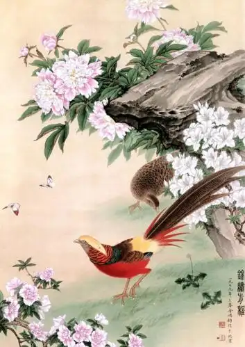 送您一组清爽怡人的花鸟!