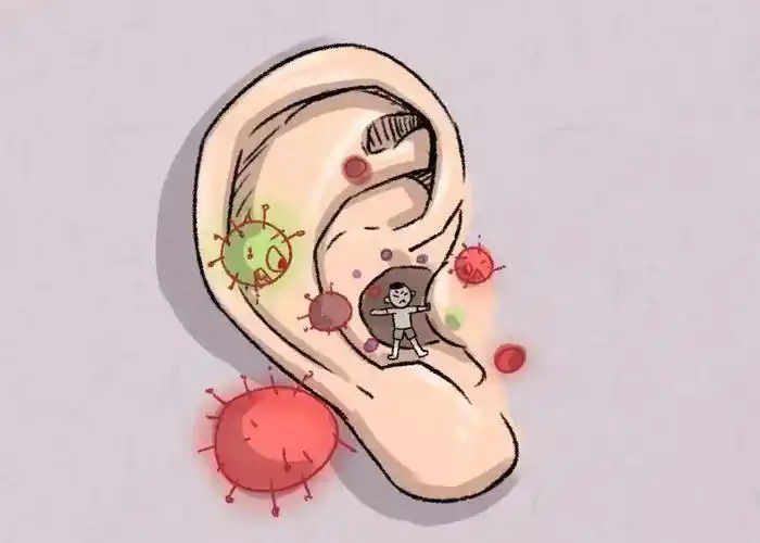 耳朵里面油油的,是病吗?