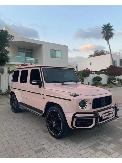 乖乖!奔驰大g改粉色太美了叭!