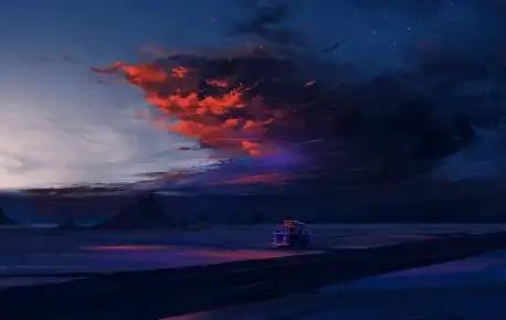 地球 月球 过境 星系8k壁纸(7680x4320)_4k风景图片高清壁纸_墨鱼