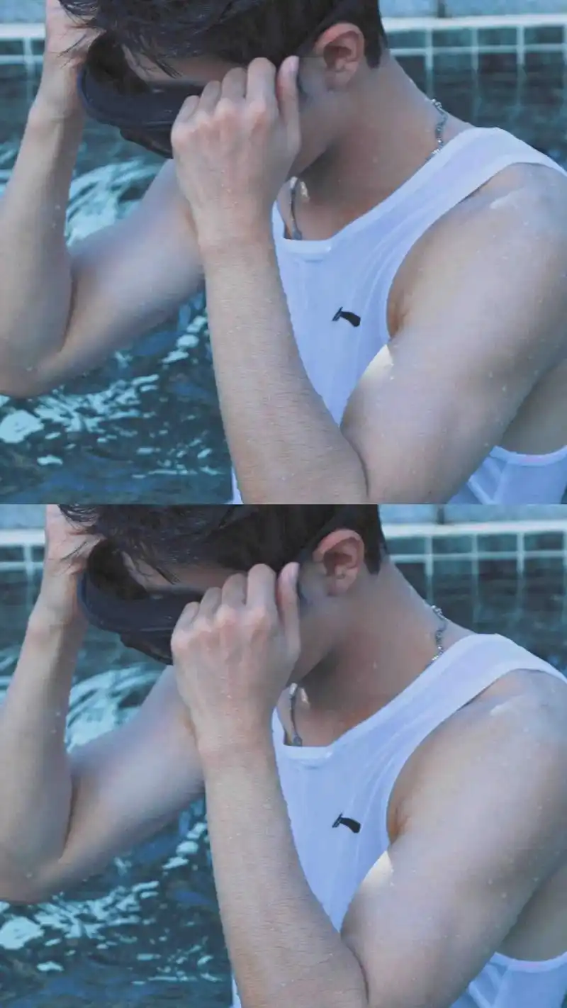 哥哥#肖战泳池湿发大片 #肖战 #这谁顶得住啊 #肖战肌肉 - 抖音