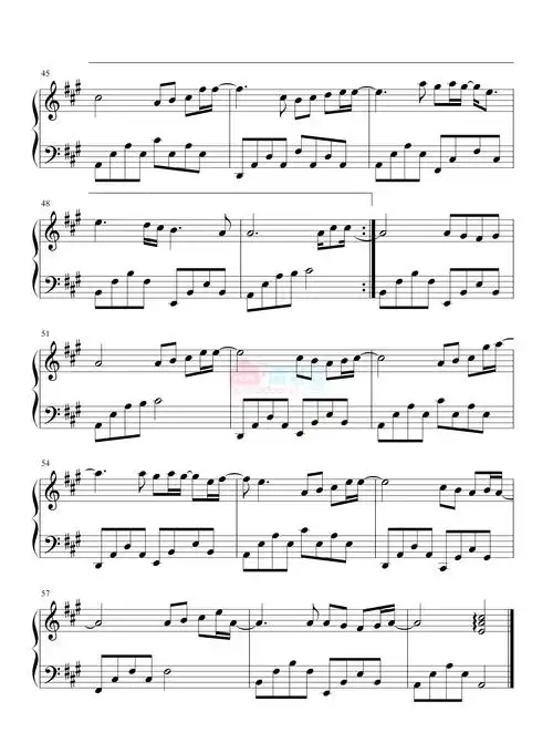 周杰伦花海钢琴谱