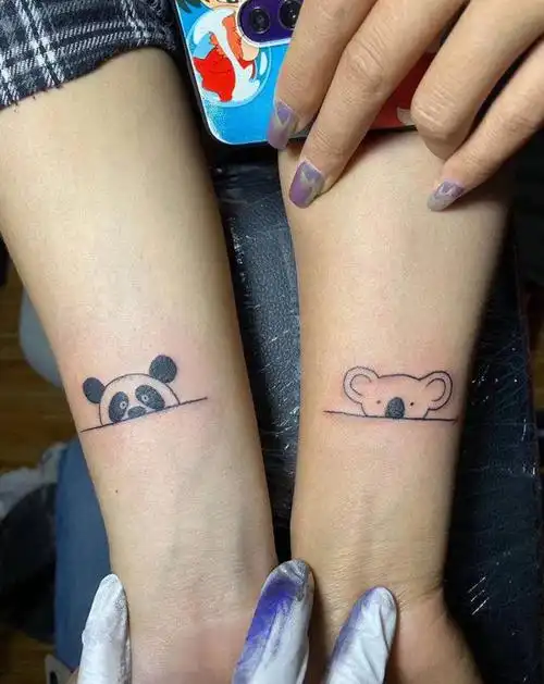 小情侣纹身图片_手臂纹身图案