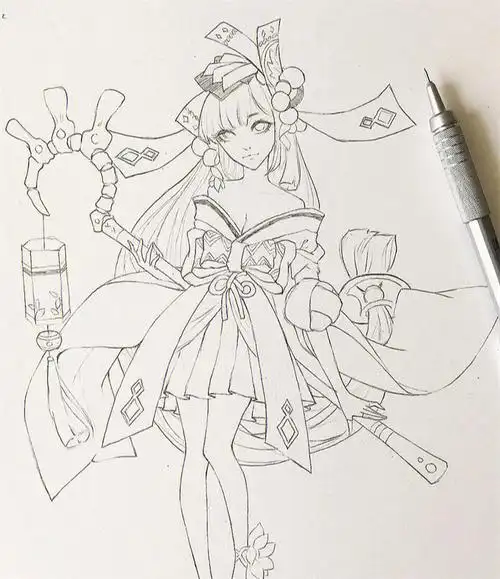 初学者刚开始学画画时多是以铅笔画为主,用铅笔画人物要注意画面的