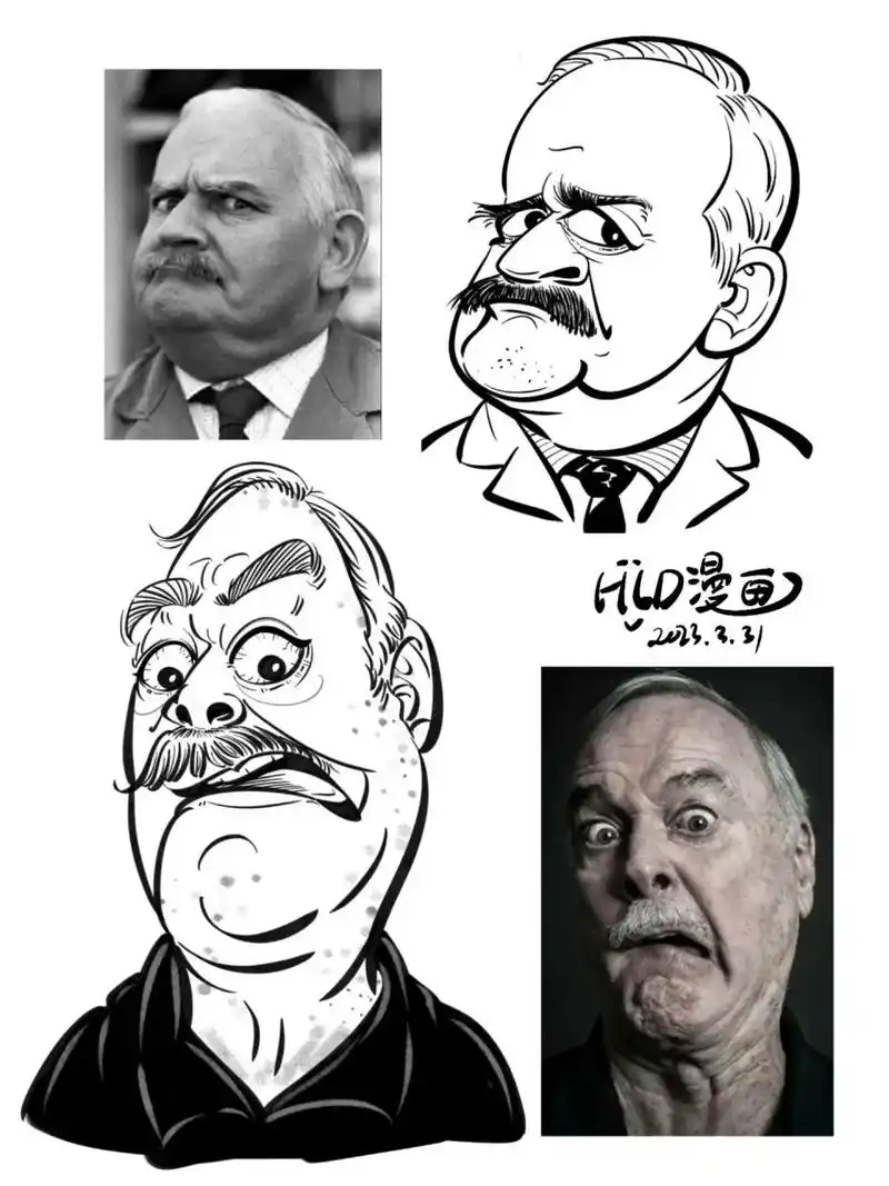 原创画了一组超搞笑又逗比的人像漫画表情包 哎妈呀!