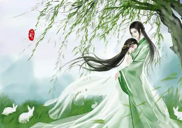 古风水墨双人插画|插画|创作习作|烟雨墨蕊 - 原创作品 - 站酷 (zcool