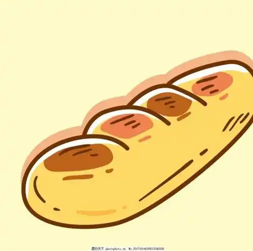 最火的面包绘画图片 精美画画图案卡通面包 - 水彩迷