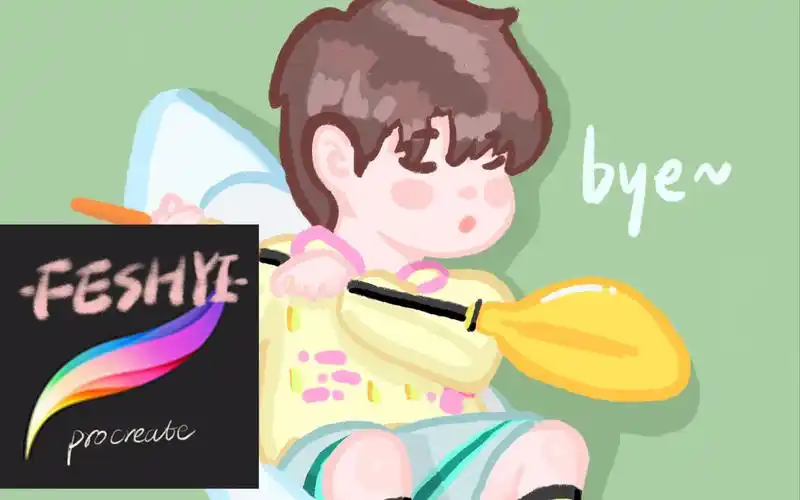 活动作品q版华晨宇procreate