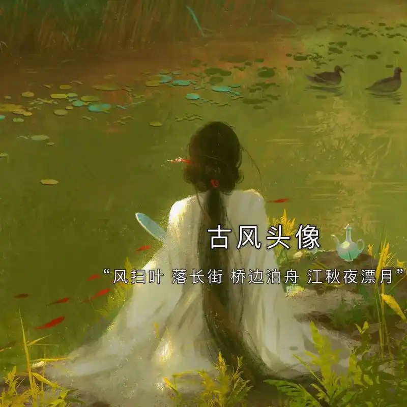 "哗之雨中,吾复睹汝之背影,似初相识时,惜不返"  #古风头 - 抖音