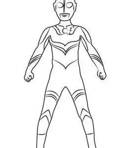 人物简笔画全身奥特曼站立涂色大全人物简笔画11张恐怖的奥特曼哥斯拉