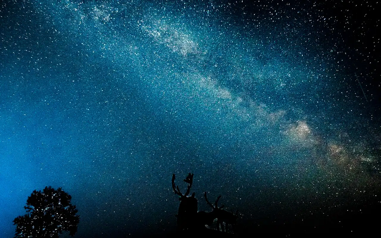 灿烂的星空夜景摄影高清桌面壁纸-风景壁纸-手机壁纸下载-美桌网