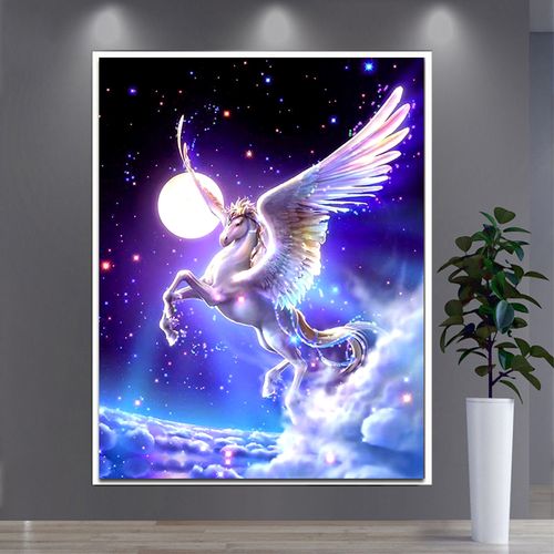 特价5d动物贴钻_钻石画2020新款星空唯美独角兽5d贴钻十字绣动物简单