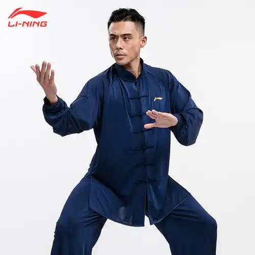 武术李宁太极服男2022新款太极拳练功服夏女服装太极服