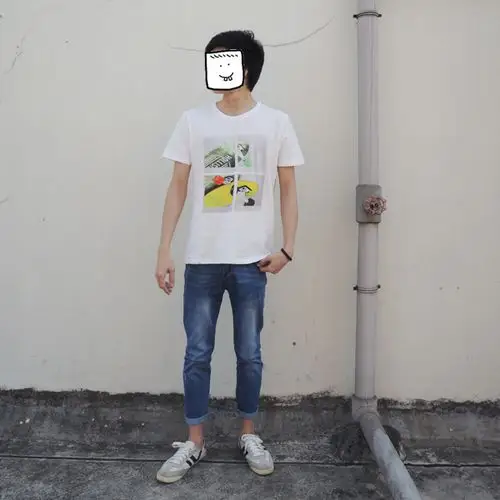 男的120斤.身高180穿什么类型的