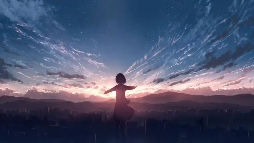 唯美意境动漫插画桌面壁纸-卡通动漫-壁纸下载-美桌网