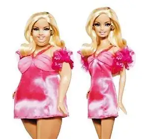 发福芭比娃娃走红网络三下巴被指丑化女性