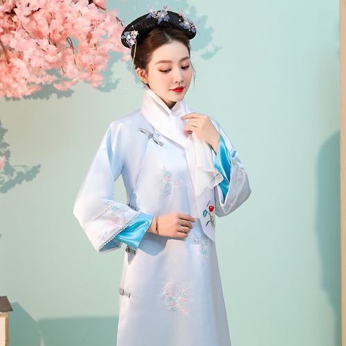 延禧攻略同款古装吴谨言令妃清朝宫廷常服格格妃子服写真演出服