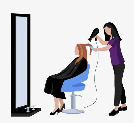 吹风机吹头发洗漱吹干