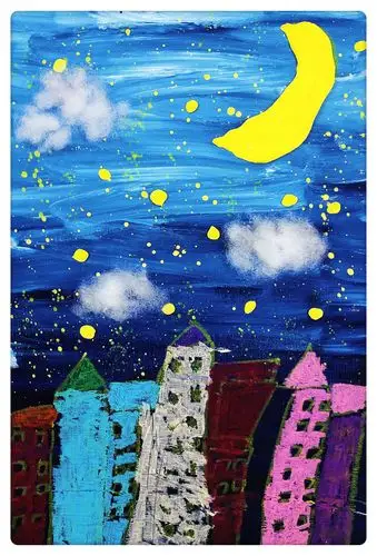 英麦田美学空间少儿中高段7月22日作品集一一星空