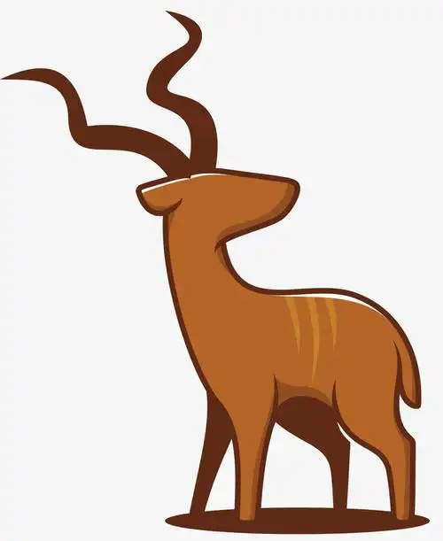 关键词 : 羚羊,非洲羚羊,大羚羊,羊类动物,卡通风格,手绘风格,非洲大