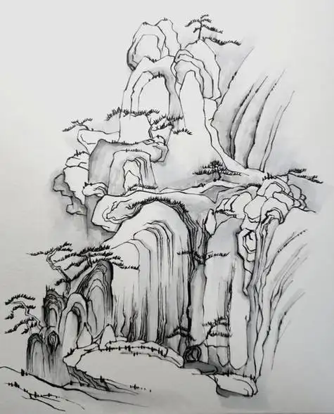 用铅笔画山水画用铅笔画山水画简单又好看