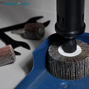 头千页片百叶轮凯普森金属木材打磨柄轮砂布抛光打磨带砂纸磨头