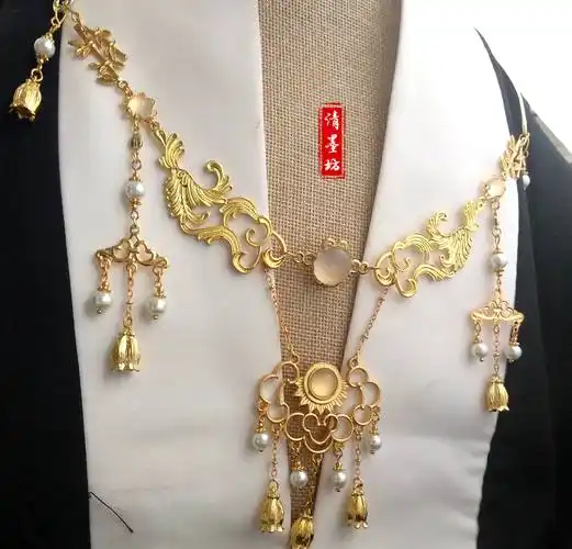 墨坊汉服配饰项圈云纹璎珞cosplay配件