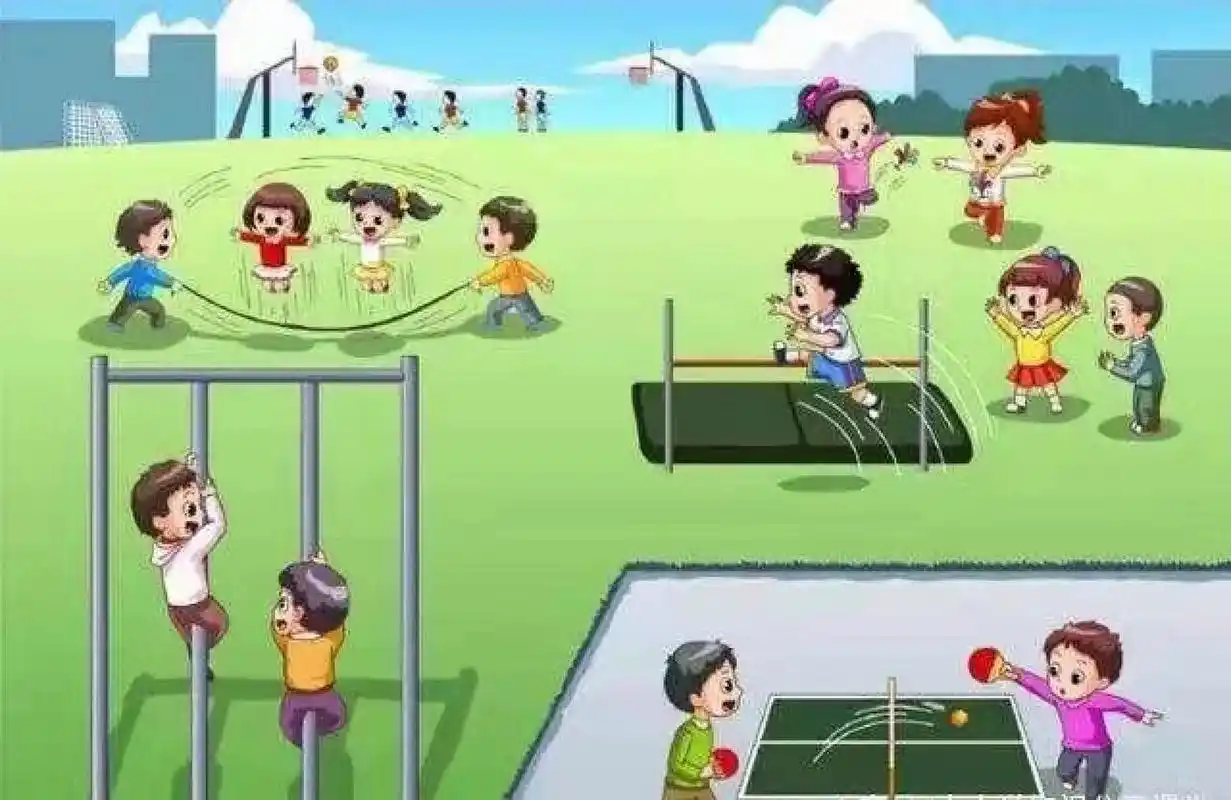 96一年级看图写话《我们最喜欢的体育课 下午我们有一节体育课,老师