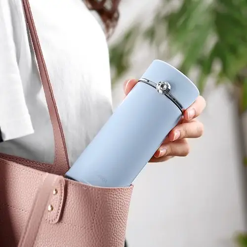 美的迷你保温杯女便携小不锈钢水杯男学生保暖杯可爱少女简约杯子