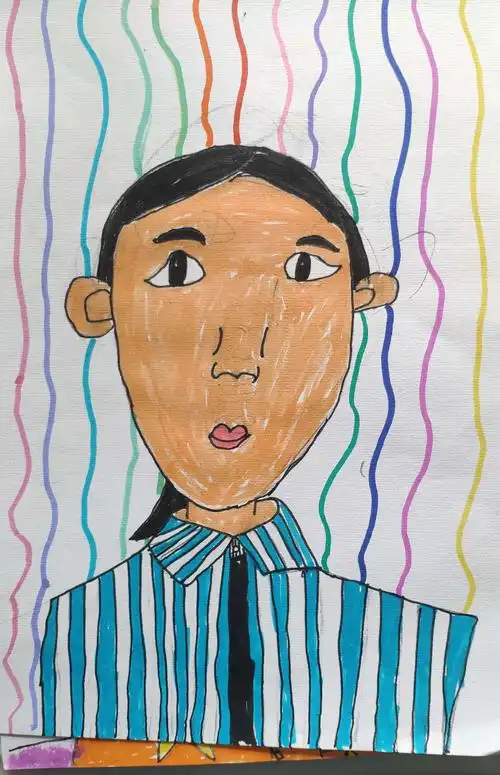 一(7)班《自画像》优秀作品