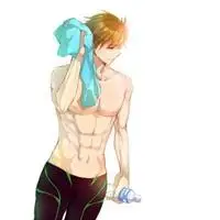 半裸腹肌男漫画微信头像性感腹肌男撩衣服头像点击鼠标右键下载