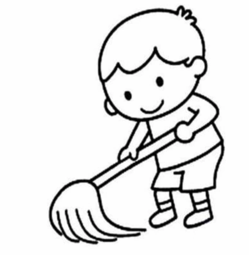 1150808279的博客-61kb 小孩扫地简笔画大图|小孩拖地简笔画