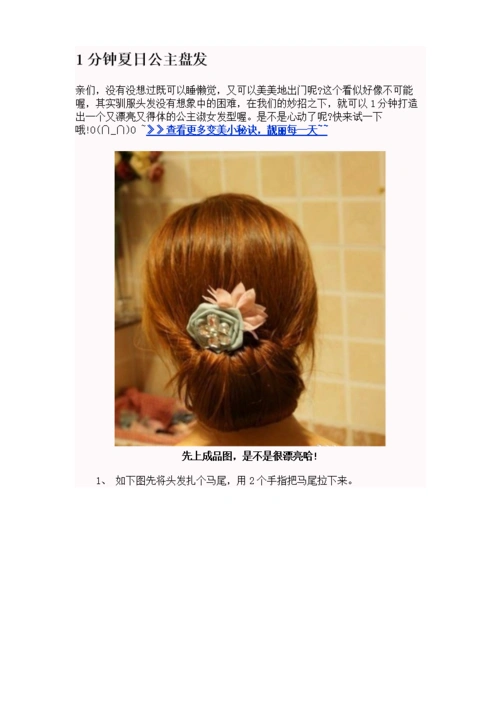 1分钟夏日公主盘发.doc