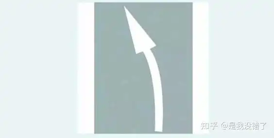 提示前方有左弯或需要向左合流向左单行路立体交叉直